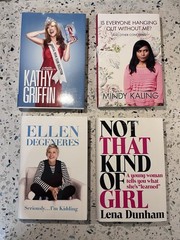 Lot Of 4 Celebrity Autobiographies Mindy Kaling Kathy Griffin Lena Dunham Ellen