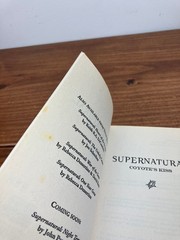 Supernatural: Coyote’s Kiss by Christa Faust 2011 Titan Books – TV Show