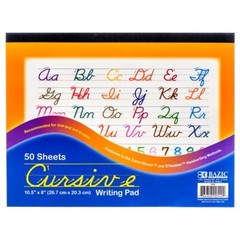 3 Practice Cursive Hand Writing Pad Book Learn to Write Workbook 2nd-3rd Grades