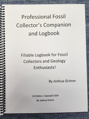 Fossil Hunters’ Companion and Logbook, Spiral Bound, Vinyl Covers 🇺🇲🇺🇲