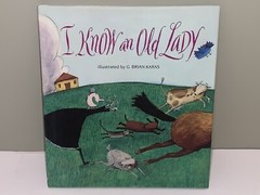 I Know an Old Lady HC & Dust Jacket Scholastic Book G. Brian Karas