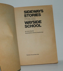 VTG Vintage 1st First Edition Sideways Stories From Wayside School Louis Sachar
