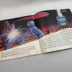 Vintage 1982 Disney TRON Read-Along Book and Record 33 1/3 RPM Vinyl 384