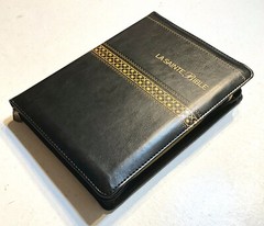 French Large Print Compact Bible, Zipper, Imitation Leather, Segond 1910, LT