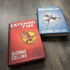 Lot of 2 Hunger Games Catching Fire & MockingJay Hardcover First Editions HC DJ