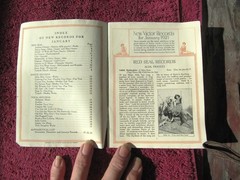 New VICTOR RECORDS Jan 1921 RACHMANINOFF Flonzaley Victrola Supplement CATALOG