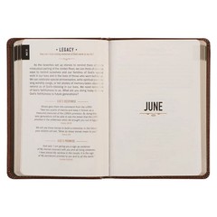 One Minute with God for Men 365 Devotions, Brown Faux Leather Flexcover