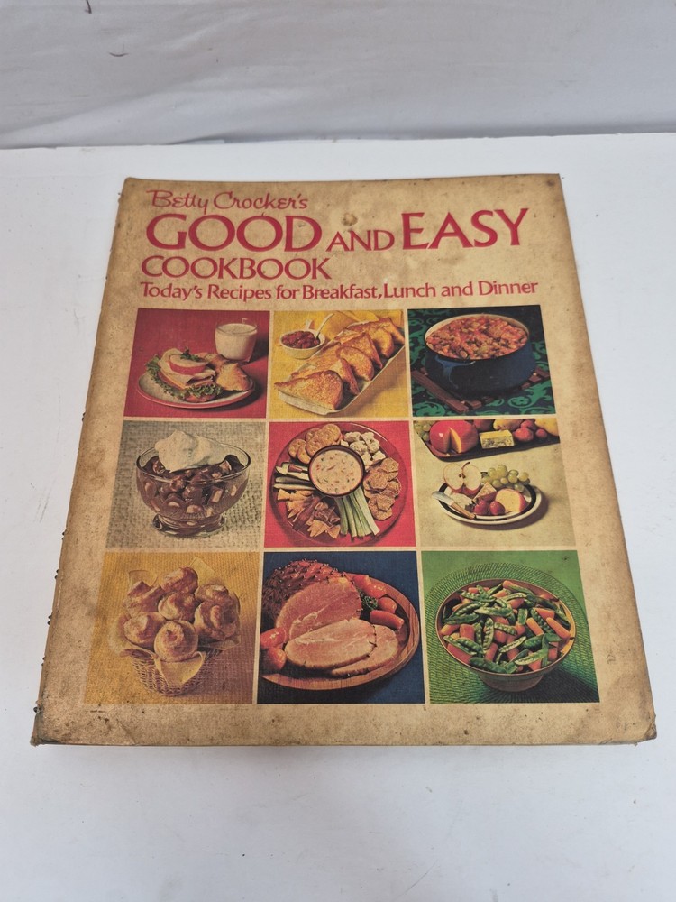 Vintage 1971 Betty Crocker’s GOOD AND EASY COOKBOOK Golden Press 1st Printing