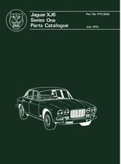 JAGUAR XJ6 SER 1 PARTS CATALOG (OFFICIAL PARTS CATALOGUE By Brooklands Books Ltd