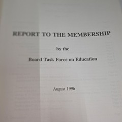 Report To The Membership Board Task Force On Education Aug 1996 Actuaries