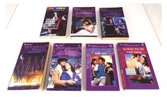 7 Harlequin Intrigue Paperback Books ~ Romance Suspense ~Secret Agent Santa