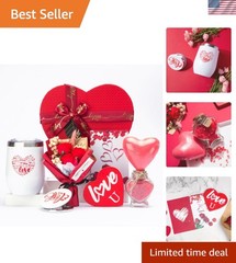 Unique 12 oz Stainless Steel Tumbler & Love Basket Gift for Special Occasions