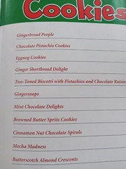 Cookbook Festive Christmas Cookies Hardcover Pre-owned 31 Pages