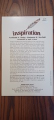 Inspiration By Hodge Warfield Paperback 1979 Baker Book House