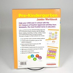 Scholastic Pre-Kindergarten Jumbo Workbooks Paperback Children Ages 3-4 New