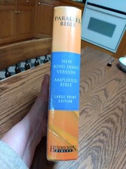 LARGE PRINT NKJV & Classic Amplified 1987 AMPC Parallel Bible Hardcover