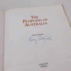 The Peopling of Australia Percy Trezise SIGNED 1st Edition 1987 Hardcover