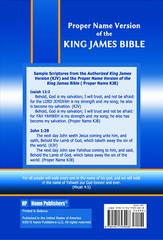 Proper Name Version of the King James Bible, Study Edition by Name Publishers