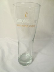 Strongbow Hard Apple Cider Fluted 16 oz Glass