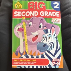 School Zone Big Second Grade Workbook, Paperback, Ages 7-8, Vocabulary, Science