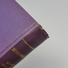 Scaramouche Rafael Sabatini 1921 Hardcover Embossed Cover Purple