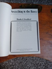 PREACHING TO THE TIMES By Charles E. Bradford Discovery Paperbacks 1975