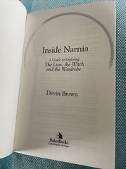 DEVIN BROWN. INIDE NARNIA. 0801065992.