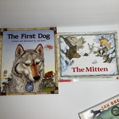 Jan Brett Books Lot of 4: Mitten, Umbrella, Goldilocks, First Dog Paperback
