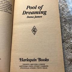 Pool Of Dreaming Romance Paperback Book by Dana James from Harlequin Books 1989