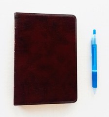 World Bible BURGUNDY GENUINE BONDED LEATHER World’s Thinnest Reference Bible KJV