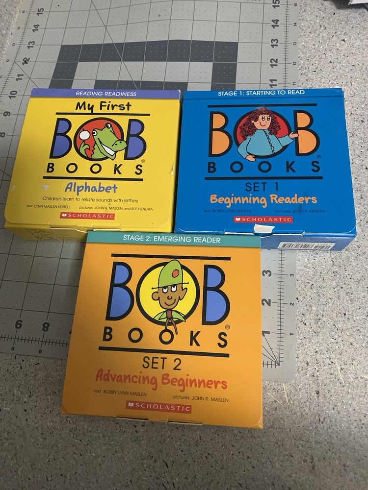 Bob Books 3 Sets – Alphabet, Beginning Readers and Advancing Beginners