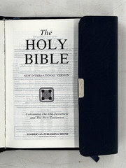 1989 The Holy Bible. NIV. Reference. Red Letter Ed. Blue Bonded Leather