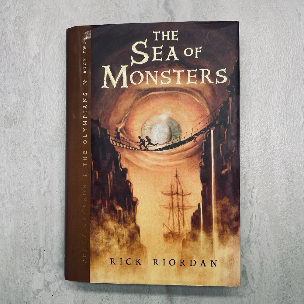 The Sea of Monsters Rick Riordan 1st Edition 4th Print Hardcover Percy Jackson
