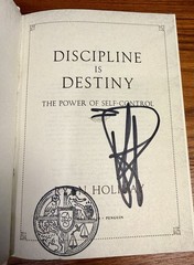 Discipline Is Destiny The Power of Self-Control Ryan Holiday SIGNED 1st 2022 HC