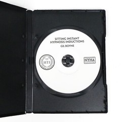 SITTING INSTANT HYPNOSIS INDUCTIONS DVD Gil Boyne Speed Hypnotism Hypnotherapy