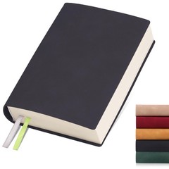 Thick Blank Journal Notebook 400 Pages 3.9 × 5.5 No Lines Soft Leather Pocket…