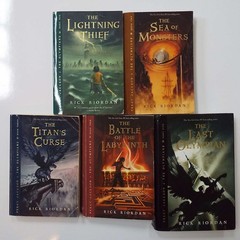 Lot 5 Percy Jackson and the Olympians Series Books Rick Riordan Original Covers