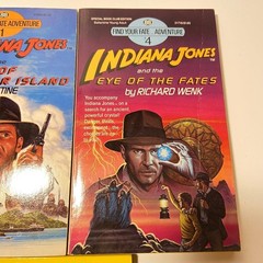 1984 Find Your Fate Adventure Indiana Jones Books 1, 4 & 6 (1st Ed.)- READ DESC.