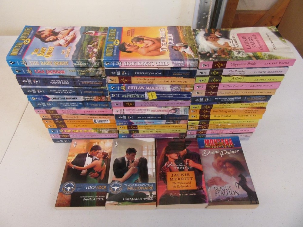 BIG Lot of (44) HARLEQUIN SILHOUETTE MONTANA MAVERICKS SERIES Books DIANA PALMER