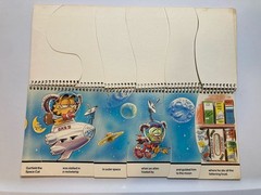 1982 Garfield Mix or Match Storybook, Long Spiral Bound Flip Book 200,000 Combos
