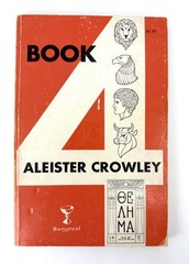 Vintage Book 4 Aleister Crowley Occult Magic Softcover Red Sangreal 1972 USA