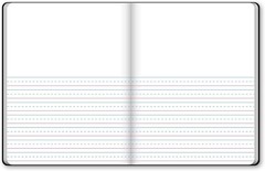 Versatile Black Marble Composition Book – 100 Sheets, Unruled Top, 9.75 x 7.5 In