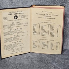 1954 Gideon Holy Bible Authorized King James Version KJV National Bible Press