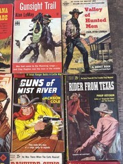 Lot Of 12 Vintage Western Paperback Books 1950’s & 60’s Mixed Authors -Good