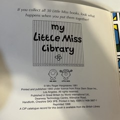 Vintage Little Miss Books Lot Of 4 1998 Books 1,15,17&29 Roger Hargreaves