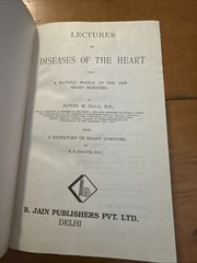 Lectures on Diseases of the Heart by Edwin M Hale MD B Jain HBDJ 1995 Homeopathy