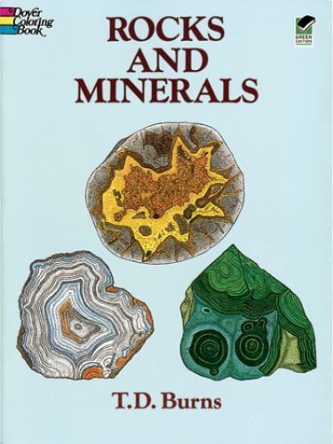 Rocks and Minerals Coloring Book by Burns, T. D.