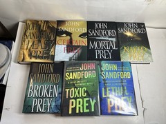John Sandford PREY Series Lot 7 Hardcover Novels Lucas Davenport Books Detective
