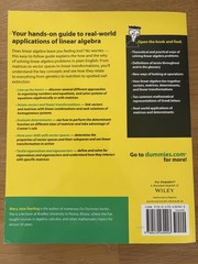 For Dummies Linear Algebra For Dummies by Mary Jane Sterling Paperback Wiley
