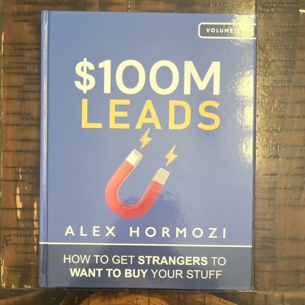 Alex Hormozi $100M Leads Hardcover Acquisition.com Publishing Sales Marketing